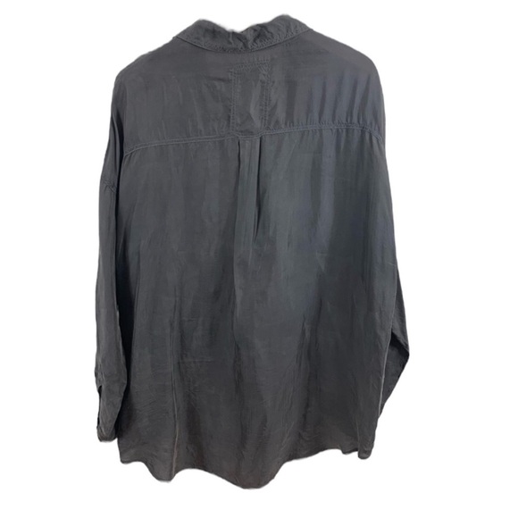 JOHNNY WAS PETE & GRETA Cupra L/S Button Down Blouse in Charcoal Size XS - Picture 4 of 10